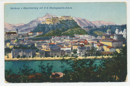 Military Service Mail Austria / Hungary 1915 Salzburg - Hohensalzburg Fortress - WWI - Castillos