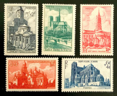 1947 FRANCE N 772 A 776 CATHÉDRALES - NEUF** - Unused Stamps