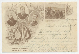 Firma Brtiefkaart Amsterdam 1900 - Boer War / Kruger / Wijn  - Unclassified
