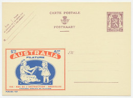 Publibel - Postal Stationery Belgium 1948 Yarn - Wool - Australia - Textiel