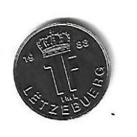 Luxembourg  1 Franc 1988   Km 63   Unc - Luxemburgo