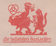 Meter Cut Germany / Deutsches Reich 1933 Cat - Laundry - Susi Soap - Carpet Beater - Other & Unclassified