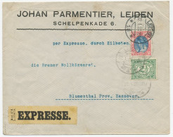 Em. Bontkraag Expresse Leiden - Duitsland 1920 - Non Classés