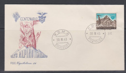 Italie FDC 1963 886 Alpinisme Club Alpin Italien Mont Viso - FDC