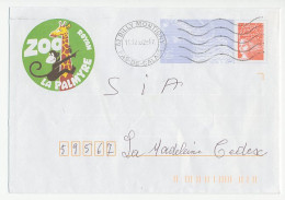 Postal Stationery / PAP France 2002 Giraffe - Monkey - Zoo - Other & Unclassified