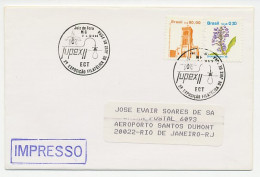Cover / Postmark Brazil 1989 Orchid - Altri & Non Classificati