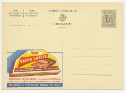 Publibel - Postal Stationery Belgium 1954 Bacon Cheese - Alimentación