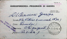 POW WW2 – WWII Italian Prisoner Of War In SOUTH AFRICA - Censorship Censure Geprüft  – S7741 - Posta Militare (PM)