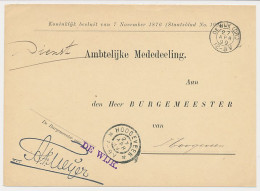 Kleinrondstempel De Wijk (Dr:) 1899 - Zonder Classificatie