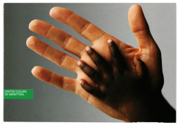 Hands 1990 Unused United Colors Of Benetton Advertising Postcard. Publisher Benetton Group Milan Italy - Publicité