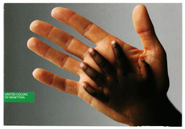 Hands 1990 Unused United Colors Of Benetton Advertising Postcard. Publisher Benetton Group Milan Italy - Werbepostkarten