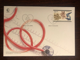 NORWAY FDC COVER 2010 YEAR TUBERCULOSIS CARDIOLOGY HEALTH MEDICINE STAMPS - FDC
