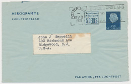 Luchtpostblad G. 11 Rotterdam - Ridgewood USA 1958 - Postwaardestukken
