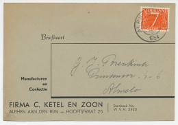 Firma Briefkaart Alphen A/d Rijn 1954 - Confectie - Non Classés