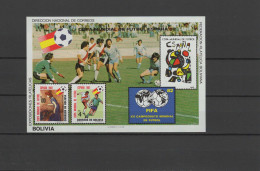 Bolivia 1982 Football Soccer World Cup S/s MNH -scarce- - 1982 – Spain