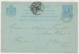 Briefkaart G. 28 Den Haag - Frankrijk 1891 - Entiers Postaux