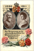 Zur Erinnerung An Die Silberne Hochzeit Des Württembergischen Königspaares 1911 - Royal Families