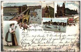 Gruss Aus Hamburg - Litho - Andere & Zonder Classificatie