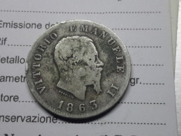 1 LIRA 1863 BN MILANO  (A10.118) - 1861-1878 : Víctor Emmanuel II