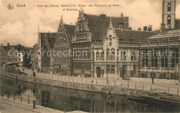 73337185 Gand Belgien Quai Aux Herbes Maisons De L'Etape Des Mesureurs De Grain  - Other & Unclassified