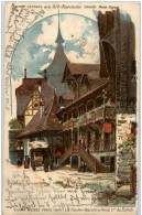 Exposition 1900 - Village Suisse - Litho - Exposiciones