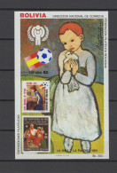 Bolivia 1983 Football Soccer World Cup, Paintings Pablo Picasso S/s MNH -scarce- - 1982 – Espagne