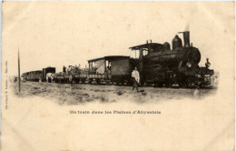 Un Train Dans Les Plaines D Abyssinte - Chemin Der Fer - Sudan