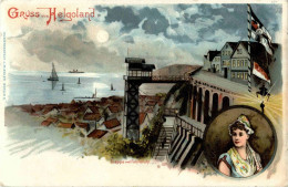 Gruss Aus Helgoland - Litho - Helgoland