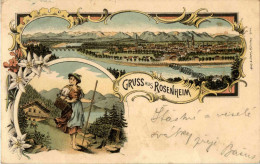 Gruss Aus Rosenheim - Litho - Rosenheim