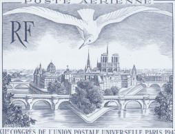 2023 Bloc Feuillet Poste Aerienne 24/10/23 Xii Congres De L'union Postale Universelle Paris 1947 - Mint/Hinged