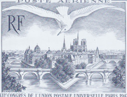 2023 Bloc Feuillet Neuf Poste Aerienne 24/10/23 Xii Congres De L'union Postale Universelle Paris 1947 - Ungebraucht