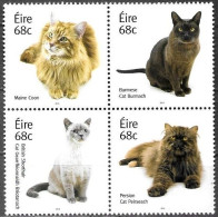 Irland Eire Ireland 2014 Cats Michel No 2108-11A ** MNH Postfrisch Neuf - Nuovi