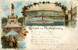 Gruss Aus Rüdesheim - Litho - Rüdesheim A. Rh.