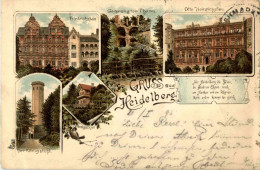 Gruss Aus Heidelberg - Litho - Heidelberg