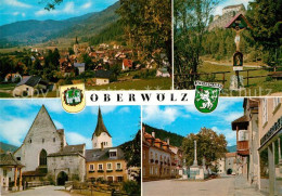 73336770 Oberwoelz Stadt Ortsansicht Wegekreuz Kirche Marktplatz Oberwoelz Stadt - Autres & Non Classés