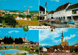 73336762 Pischelsdorf Der Steiermark Marktplatz Schwimmbad Kirche Pischelsdorf D - Autres & Non Classés