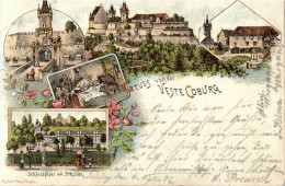 Gruss Von Der Veste Coburg - Litho - Coburg