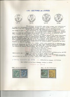 France - Sage - Etude Des "sections De Levées" Sur Cachets Des Bureaux De Paris - 127 Timbres - 1876-1898 Sage (Tipo II)