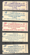 (C18) - SABINE DE GANDON 5 CARNETS FERMES DE 5 TP - Modernes : 1959-...