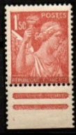 FRANCE   -  1944 .  Y&T N° 652 *.  Légendes Défectueuses - Unused Stamps