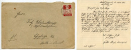 Germany 1934 Cover & Letter; Meseritz To Schiplage; Semi-Postal 12pf.+3pf. Farmer - Brieven En Documenten