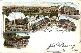 Gruss Aus Mühlhausen - Litho - Mühlhausen