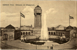 Düren - Cölnplatz Mit Wasserturm - Dueren