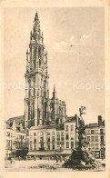 73336698 Anvers Antwerpen Cathedrale Et La Fontaine Brado Monument Anvers Antwer - Antwerpen