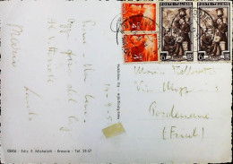 Italy - Repubblica - Democratica + Italia Al Lavoro Lettera / Cartolina Da Gardone Riviera - S7258 - 1946-60: Poststempel