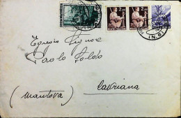 Italy - Repubblica - Democratica + Italia Al Lavoro Lettera / Cartolina Da Milano - S7272 - 1946-60: Storia Postale