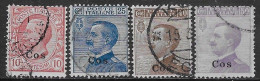 Italia Italy 1912 Colonie Egeo Coo Effigie 4val Sa N.3,5-7 US - Ägäis (Coo)