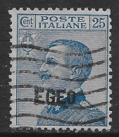 Italia Italy 1912 Colonie Egeo Michetti C25 Sa N.1 US - Egeo
