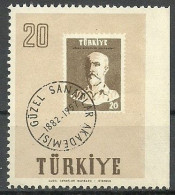 Turkey; 1957 75th Year Of The Art Academy 20 K. ERROR "Imperf. Edge" - Ungebraucht