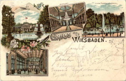 Gruss Aus Wiesbaden - Litho - Wiesbaden